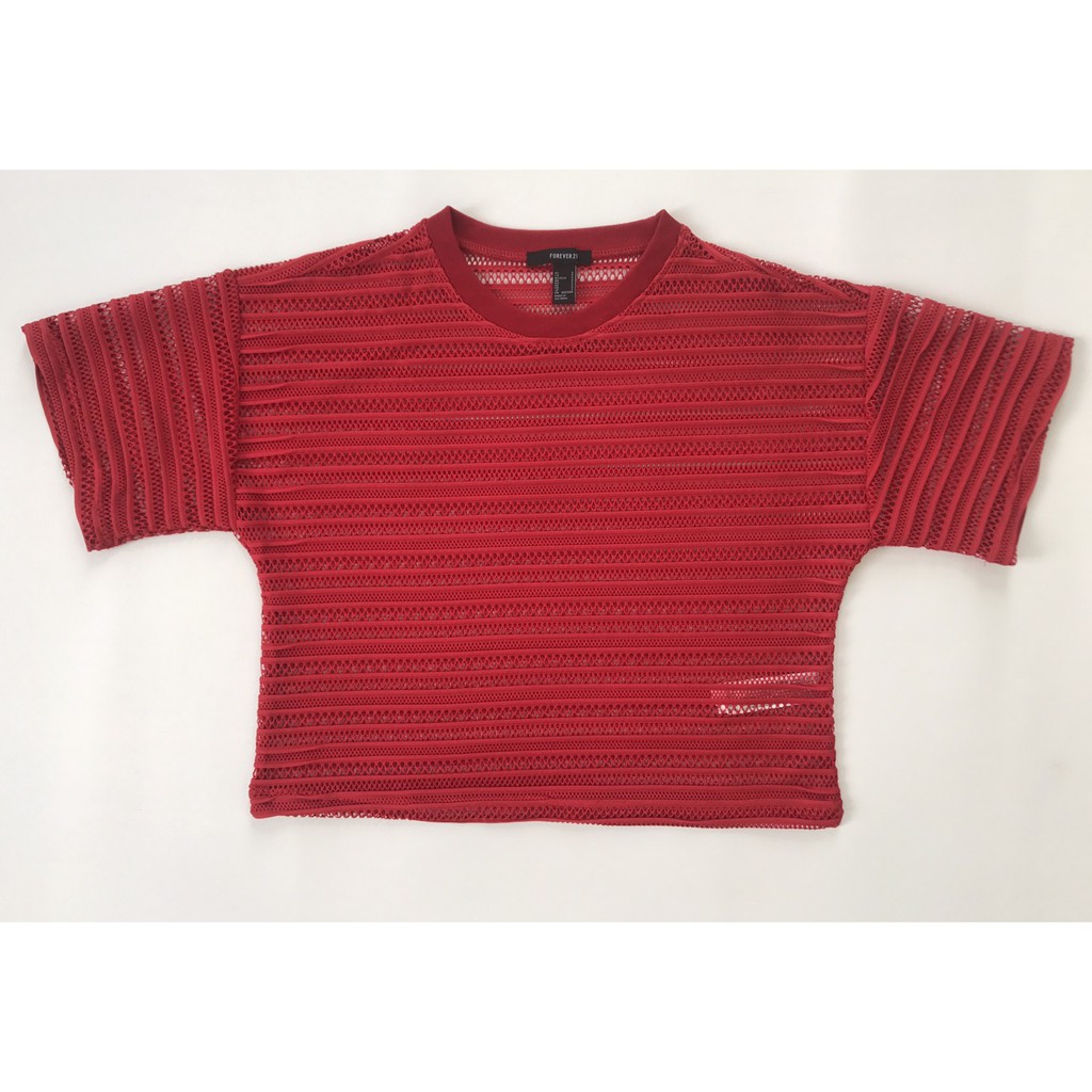 Áo croptop lưới form rộng canh dơi vnxk