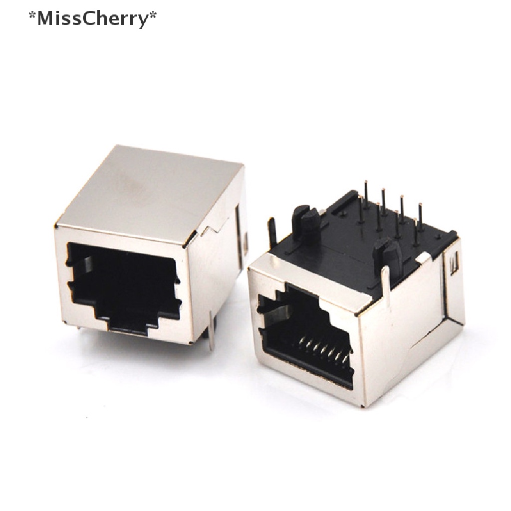 Bộ 10 Đầu Nối Ổ Cắm Mạng RJ45 Ethernet 8P 8C 8Pin PCB Chất Lượng Cao