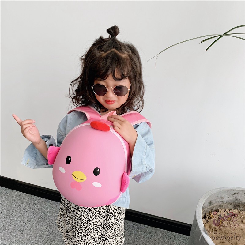 Balo Cho Bé Mẫu Giáo hình chú gà siêu Cute, balo Cao Cấp cho bé gái và bé trai đi học, đi chơi
