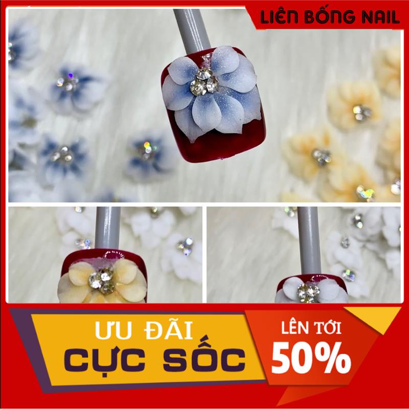 Hoa bột gắn chân 8k 1 bông