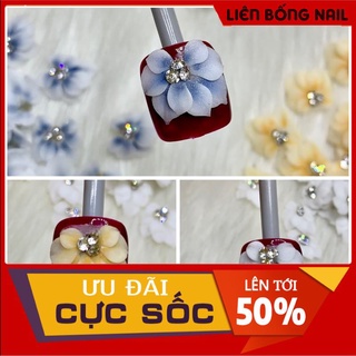 hoa bột gắn chân 8k 1 bông