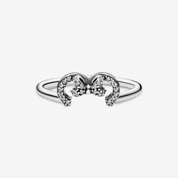 DISNEY PANDORA Nhẫn Mạ Bạc 925 Hình Chuột Mickey Xinh Xắn
