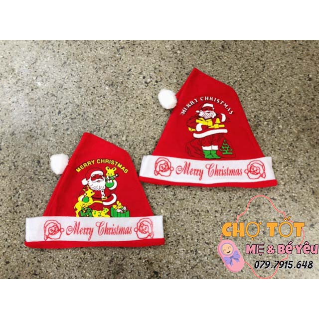 Nón Noel, Mũ Ông Gìa Noel Nỉ Cho Bé