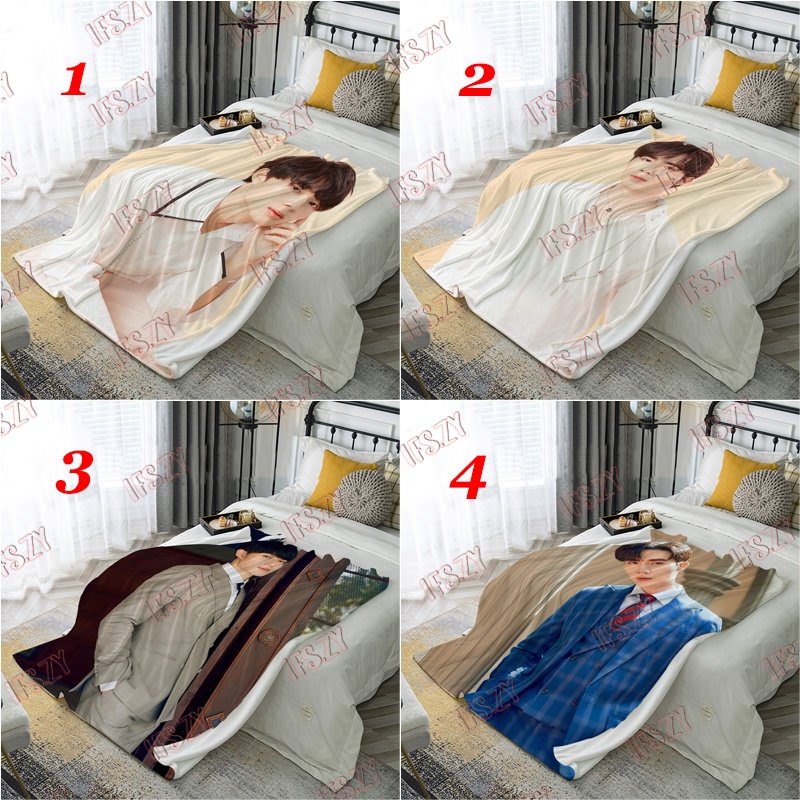 Zeenunew Chăn flannel Điều Hòa Không Khí 4 Kích Thước In Hình Thái Lan zee pruk & nunew chawarin