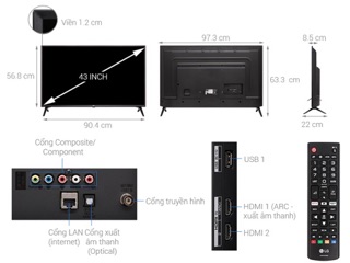 Tivi smart LG 43LK5400
