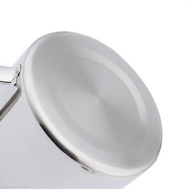 Ca inox có tay cầm cuốn mép