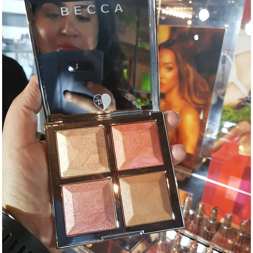 BẢNG PHẤN MÁ - BẮT SÁNG - TẠO KHỐI BECCA x KHLOE KARDASHIAN PALETTE ADA BLUSH BRONZER NHẬP KHẨU CHÍNH HÃNG - 4292