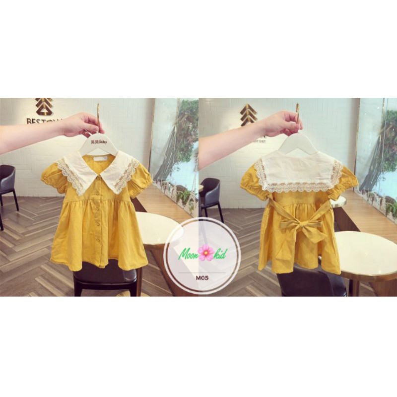 ĐẦM VÁY VẢI THÊU HOA MỀM NHẬP BÉ GÁI HAIVANCO cho bé 8 đến 20 kg MỀM MẠI VÀ THOÁNG MÁT ĐI CHƠI ĐI HỌC ĐỀU ĐẸP