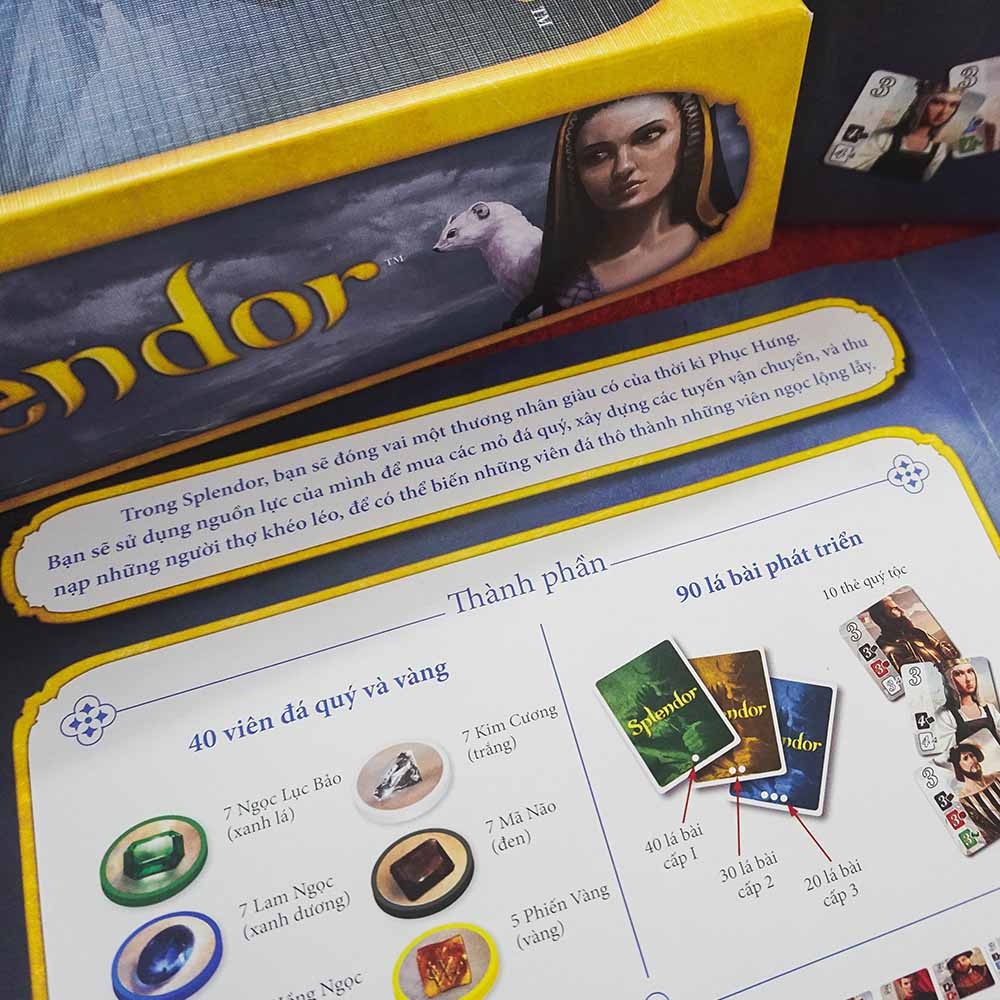 Boardgame Splendor Việt - Hàng chính hãng với Token xịn xò - Asmodee