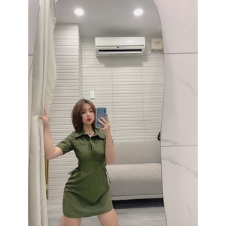 BIGSIZE B40 - ĐẦM POLO CỔ TRỤ 2 MÀU (Ảnh thật)