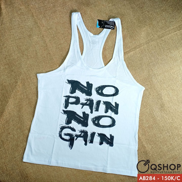 [SALE] ÁO 3 LỖ NAM TẬP GYM THỜI TRANG AB284