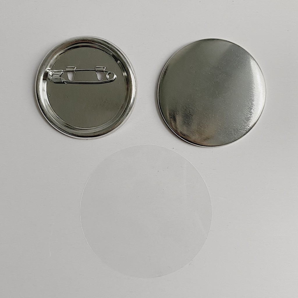 10-20 Phôi huy hiệu 4.4cm mặt lưng kim loại