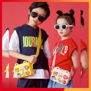 Túi đeo chéo sticker silicon siêu dễ thương cho bé