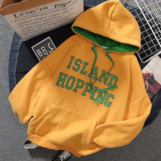 Áo hoodie nỉ ngoại chữ ISLAND HOPPING