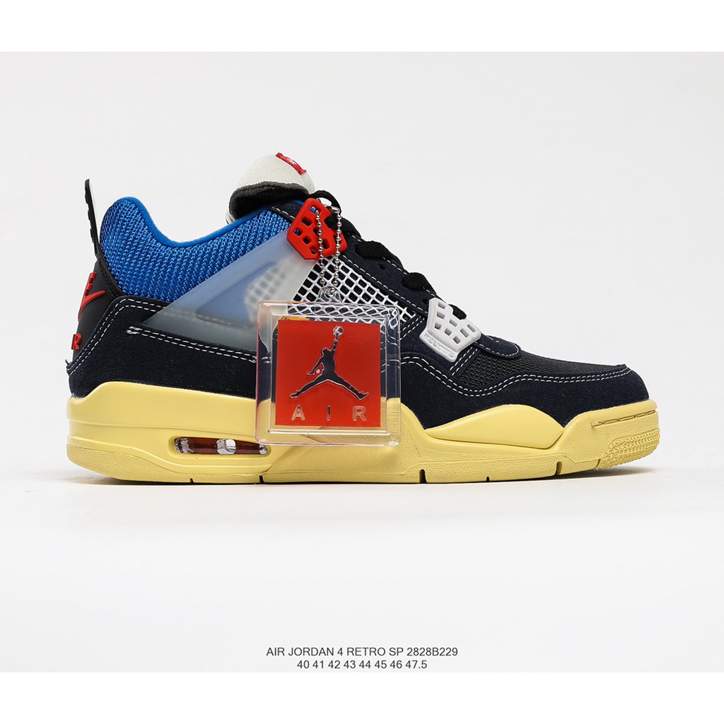 GIÀY SNEAKER MÃ SẢN PHẨM_ Union LA x Air Jordan 4 Retro "Off Noir" NHIỀU MÀU PHONG CÁCH FULLBOX + FREESHIP TOÀN QUỐC