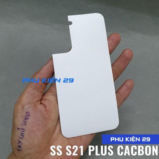[Samsung S21/S21 Plus/S21 Ultra] Dán lưng 3D chống xước vân Cacbon - Carbon