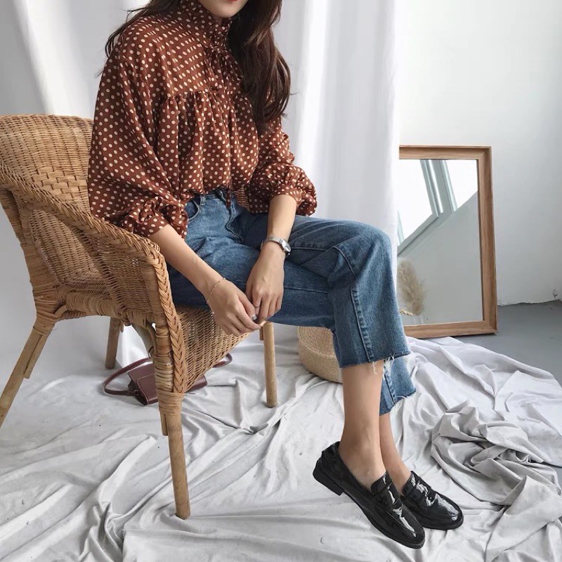 Quần jen ống suông slim baggy jean basic trơn xanh đá ulzzang quảng châu hàng sẵn