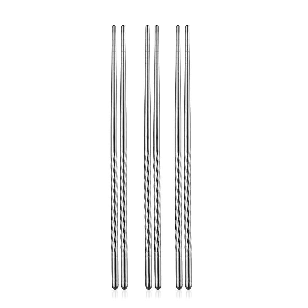 Set 3 Đôi Đũa Inox Ăn Sushi Có Thể Tái Sử Dụng