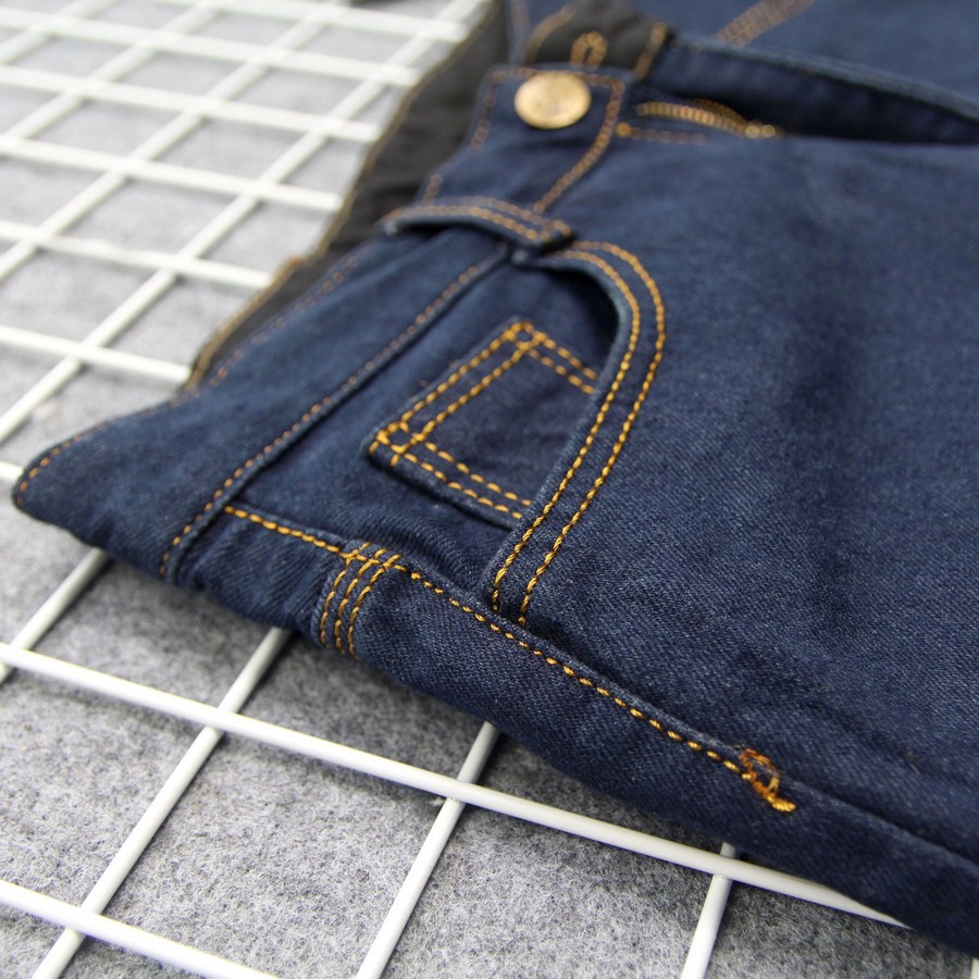 Quần short jean nam xanh đen vải dày TS393 Tronshop