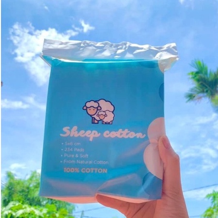 Bông Tẩy Trang Cừu Habaria Sheep Cotton 234 Miếng