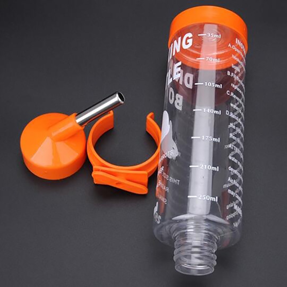 Bình nước tự động cho thú cưng 250ml bằng thép không gỉ