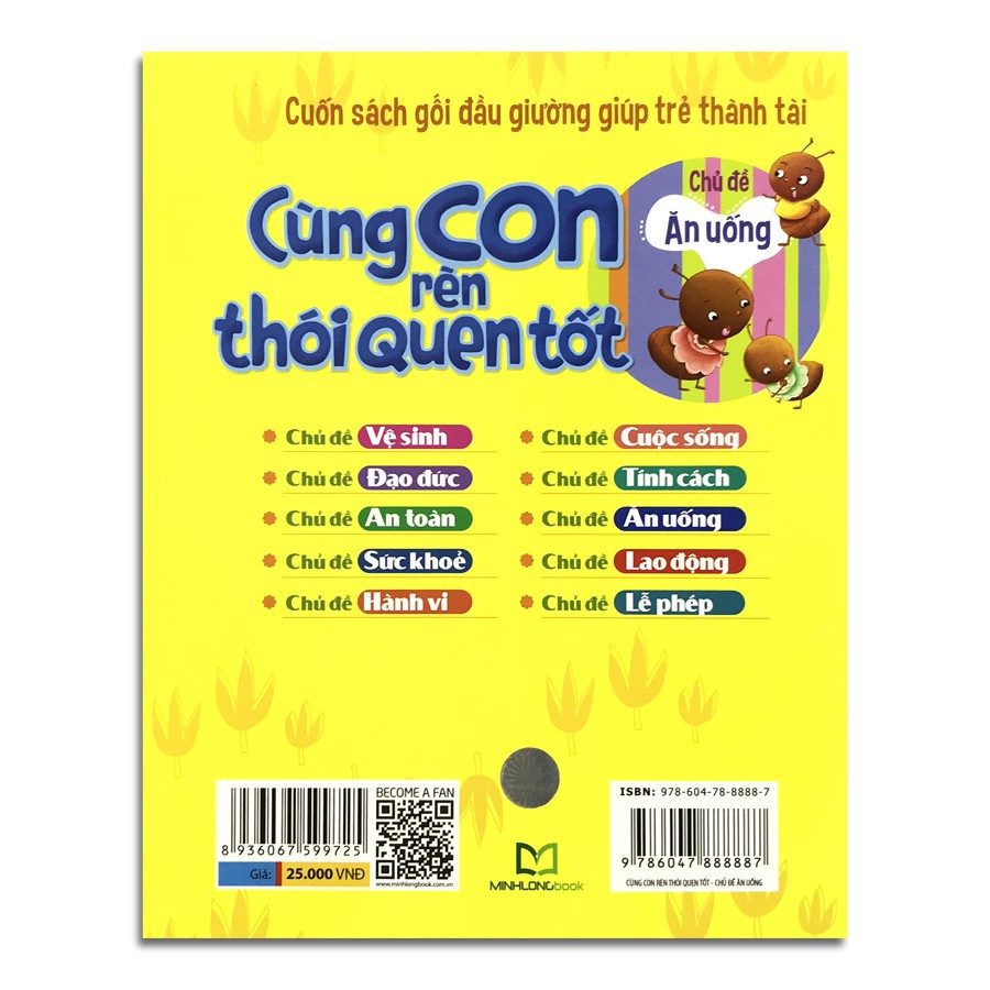 Sách: Cùng con rèn thói quen tốt - Ăn uống - TSTN