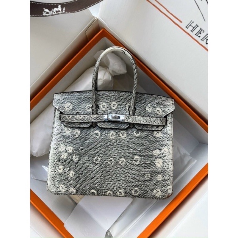 ✅ Túi HM BRIKIN VÂN THẰN LẰN - size 30cm - Hàng Nguyên bản [Fullbox]