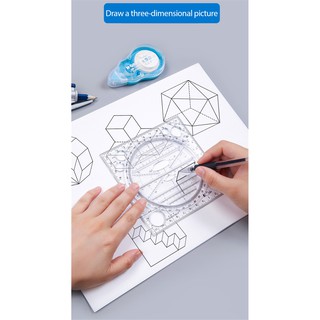 Thước vẽ hình học đa dụng cho trường học