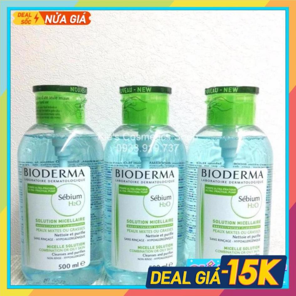 nước tẩy trang bioderma 500ml, Cho Da Nhạy Cảm và da dầu NEW | BigBuy360 - bigbuy360.vn