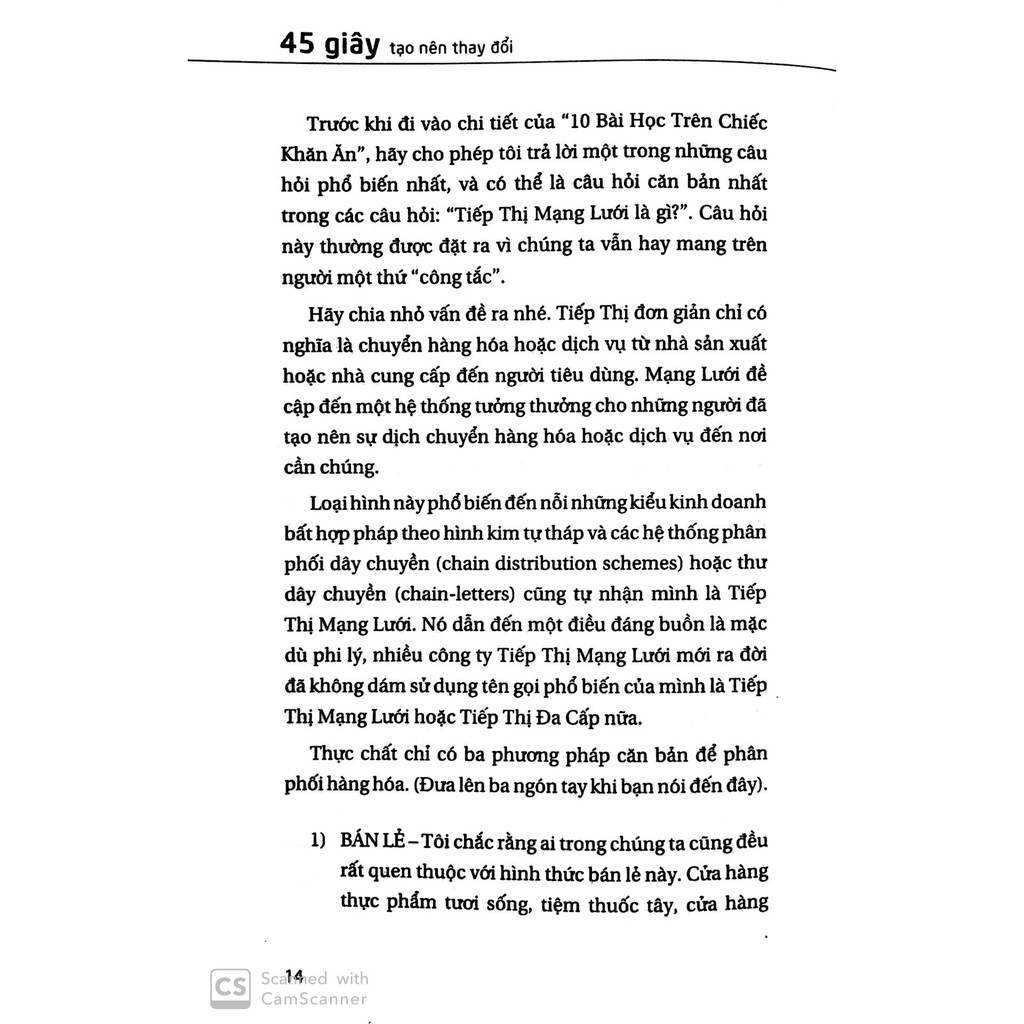 Sách - 45 Giây Tạo Nên Thay Đổi - Thấu Hiểu Tiếp Thị Mạng Lưới