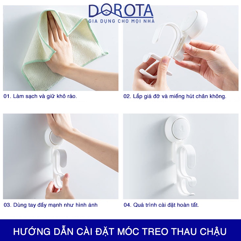 Móc treo thau chậu cao cấp DOROTA kệ gắn tường Washbasin Holder để các loại thau tắm tái sử dụng AW595