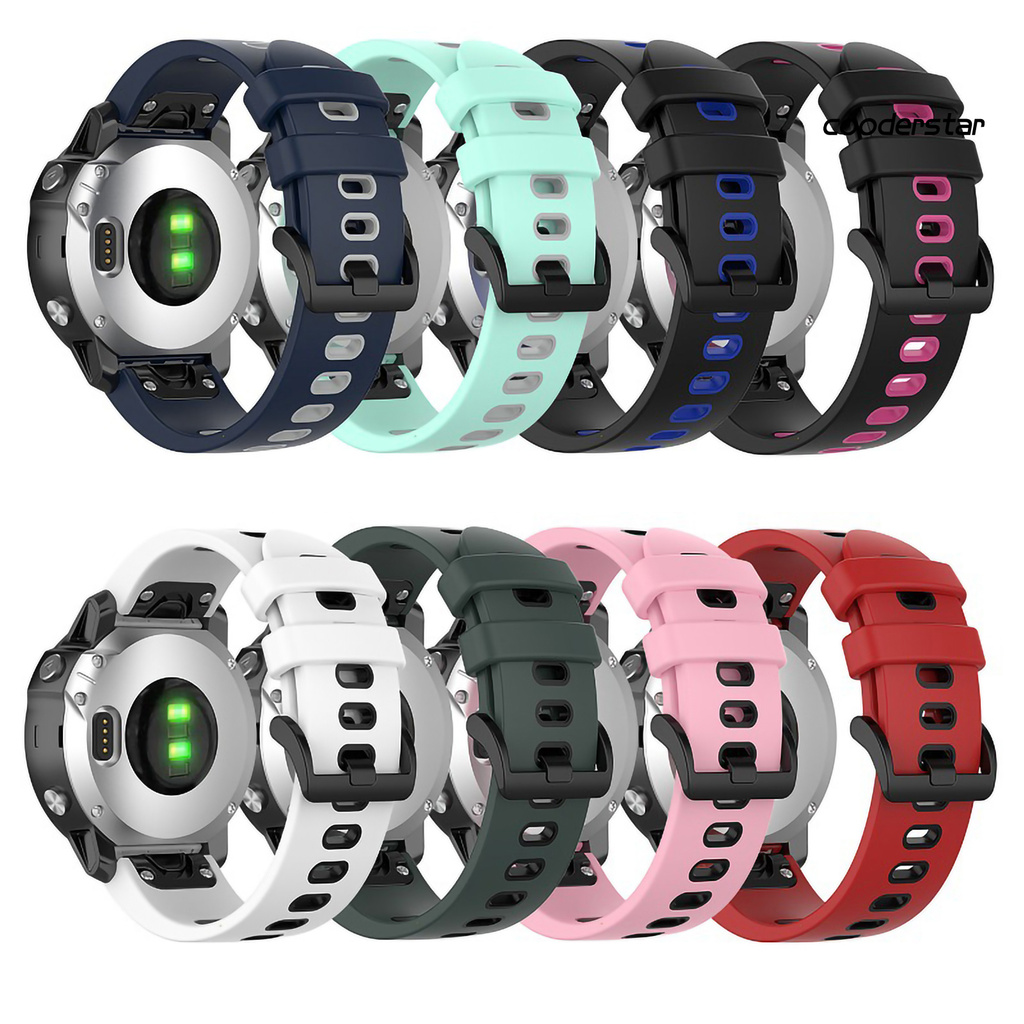 Dây Đồng Hồ Bằng Silicone Mềm Mại 20 / 22 / 26mm Cho Garmin Fenix 6 / 6s / 6x