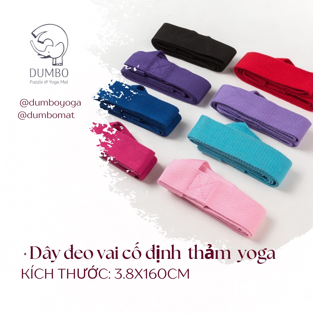 Dây Đeo Thảm Tập Yoga DUMBO MAT Bằng Cotton đa năng