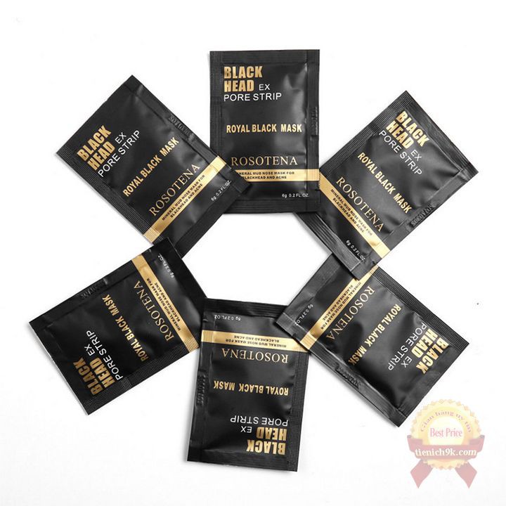 Miếng Gel dán lột mụn đầu đen lấy mụn cám trứng cá vùng mũi Rosotena Black Head – 6g