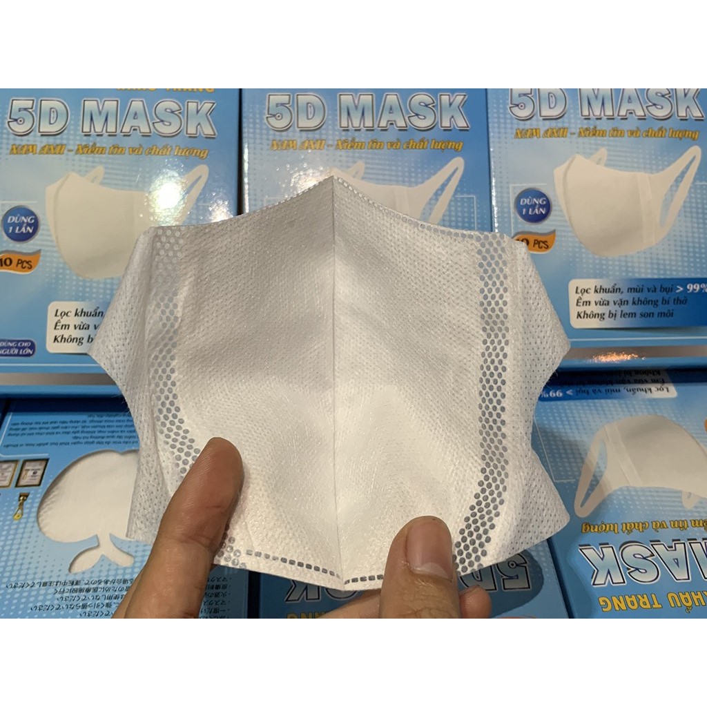 [Chính Hãng] 01 Hộp 10 cái Khẩu trang 3D Mask FAMAPRO quai vải chính hãng Cty Nam Anh - namanh3D | BigBuy360 - bigbuy360.vn