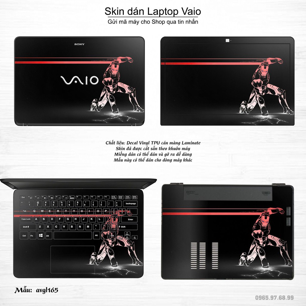 Skin dán Laptop Sony Vaio in hình Avenger _nhiều mẫu 4 (inbox mã máy cho Shop)