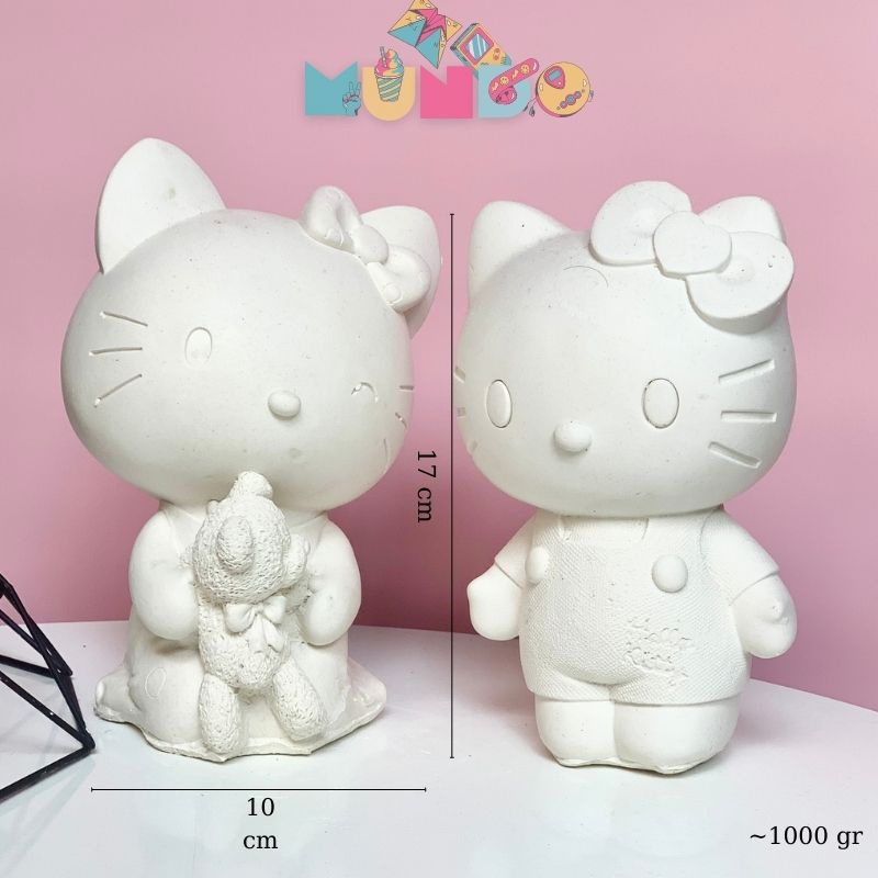 Tượng tô màu cao cấp chọn mẫu SIZE XL HELLO KITTY, tượng thạch cao MUNDO