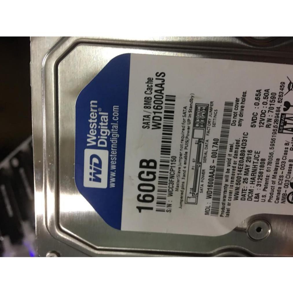 💗[FREESHIP]💗💗💗 Ổ cứng HDD WD Caviar Blue 160Gb Sata PC ☀️☀️☀️ GIÁ RẺ