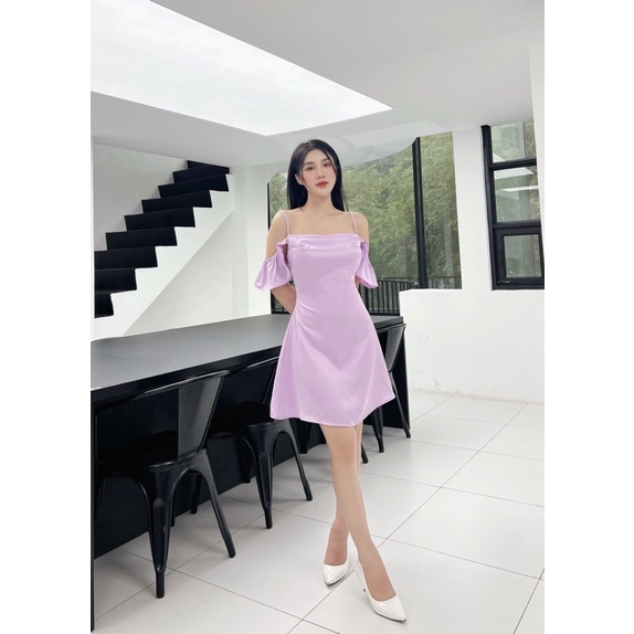 VÁY THIẾT KẾ HAI DÂY LỤA ELLEN SILK DRESS