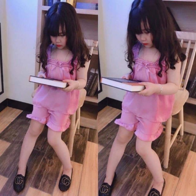 (Kèm ảnh thật) Sét bộ hồng cho bé