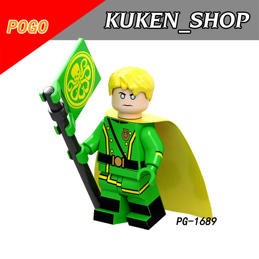 Minifigures Marvel DC Các Mẫu Nhân Vật Superior Octopus Steve Rogers Madame Baron Von Strucker Atom PG8191