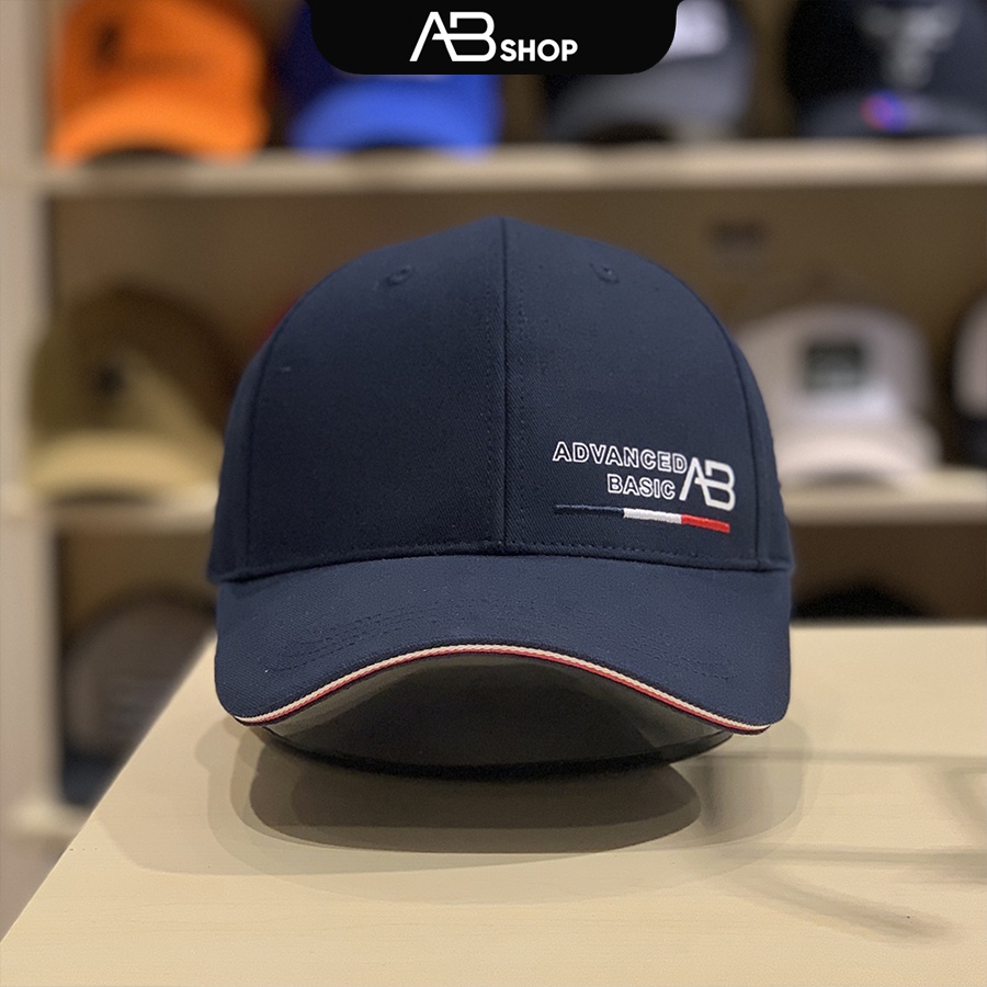 Mũ Lưỡi Trai Nam Advanced Basic Cao Cấp Xanh Navy Phối Chữ AB-30155