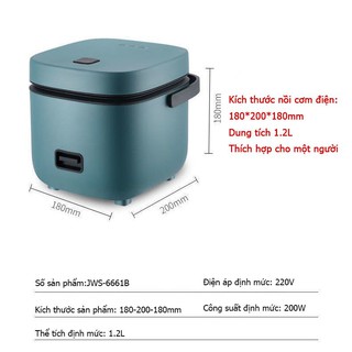 Hộp cơm điện đa năng Nồi Cơm Điện Mini Đa Năng Jiashi 1.2L cho 1- 3 người ăn