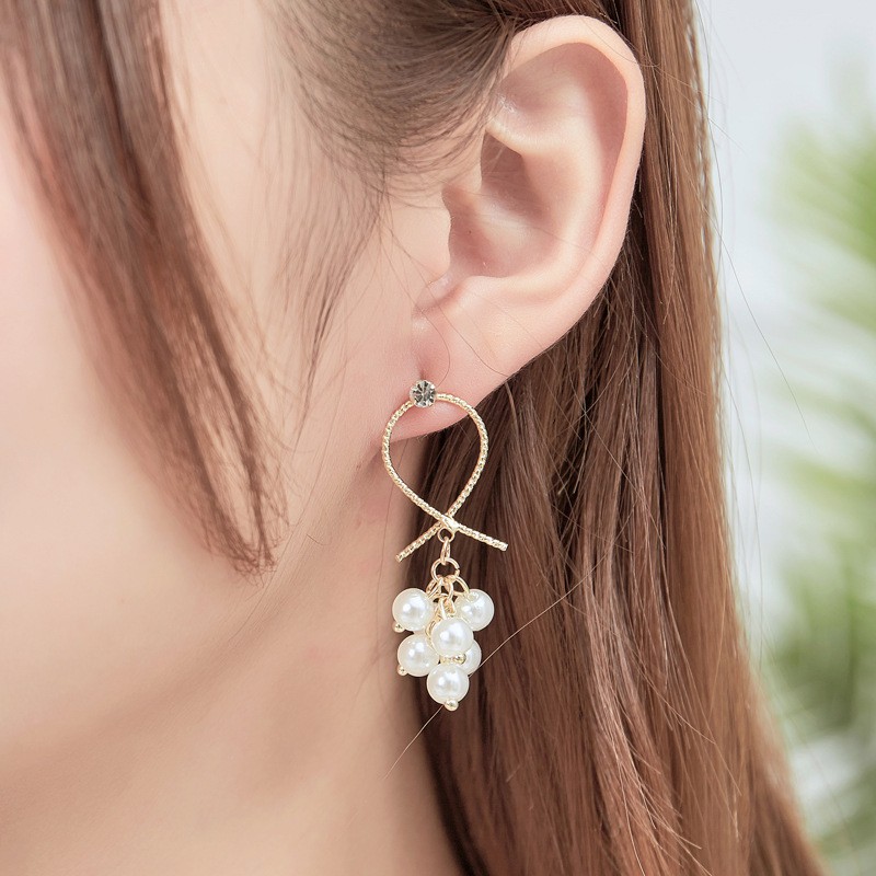 Lovely Silver 925 Cross-piece Earrings For Women