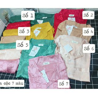 SET BỘ ĐỒ LỤA GẤM 7 MÀU SIÊU XINH (ÁO CỘC QUẦN CỘC)
