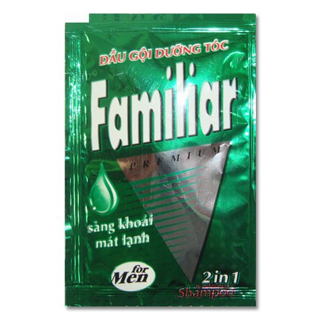Familiar -  Combo 5 gói dầu gội dưỡng tóc cho Nam Xanh lá 5 ml  - Store Hàng Việt Mỹ Phẩm Gia Đình