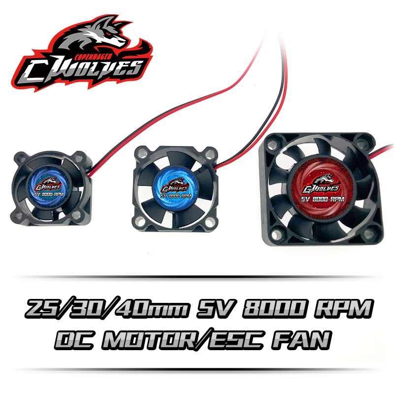 Động Cơ Quạt Tản Nhiệt 30mm / 40mm / 25mm / 35mm 8000rpm 5v-7v dc Cho hsp bsd zd rc esc