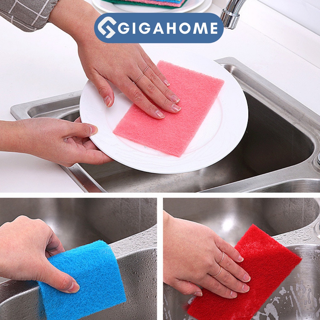 Combo 10 Miếng Cước Rửa Chén, Chà Xoong Nồi GIGAHOME 9832