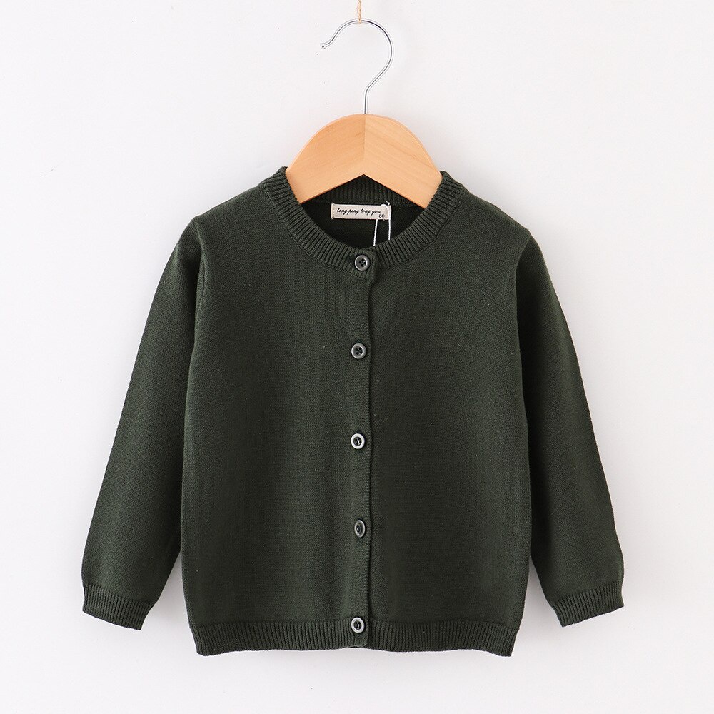 Áo Khoác Cardigan Dệt Kim Thời Trang Xuân Thu Cho Bé