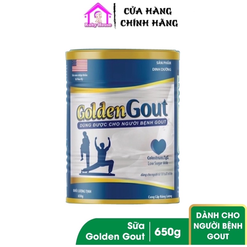 Sữa non Golden Gout dành cho người gout hộp 650g - chính hãng date mới